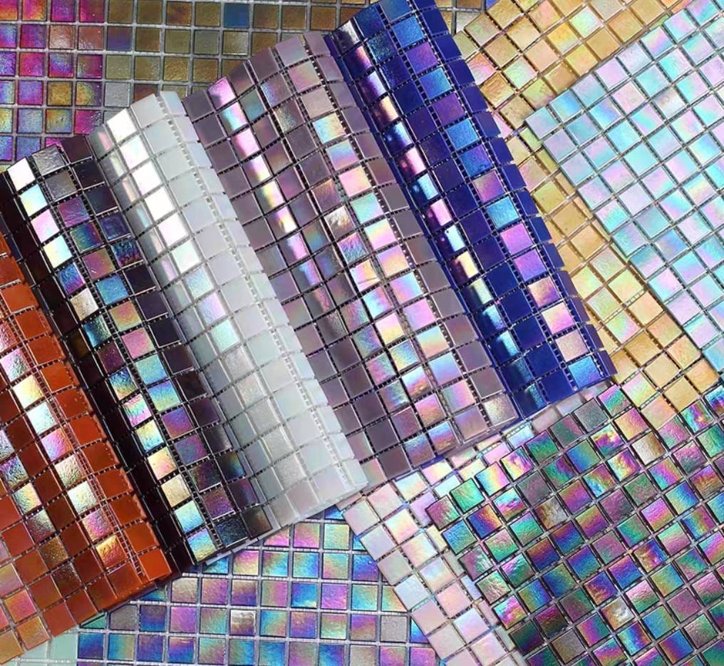 โมเสค TIMELESS TILES รุ่น POP HOLOGRAM 32.7 X 32.7 ซม. สีน้ำเงินเข้ม ผิวเงา (ราคา/ตรม.)_3